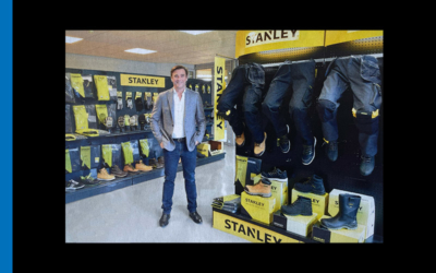 Xavier Bailo - Directeur Général du Groupe Rondy, dans le showroom dédié aux EPI Stanley.